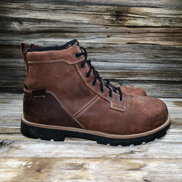 KEEN The 59 Steel Toe Mid Waterproof Boots Men 10 US Double Wide - Picture 6 of 11